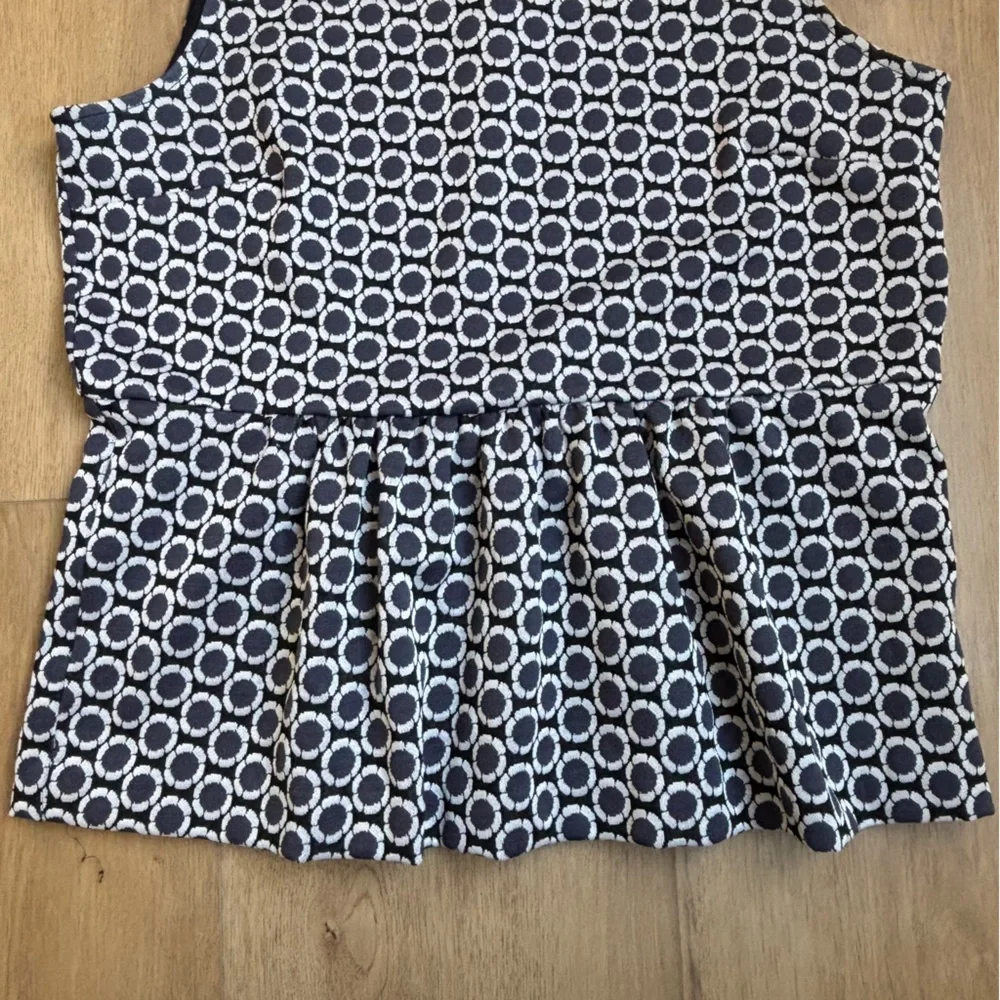 Retro Geometric Womens Peplum Tank Top‎ Sleeveless